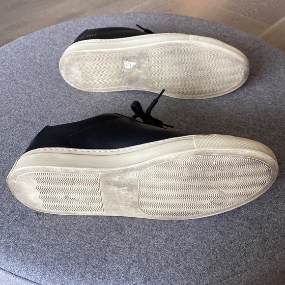 Common Projects Achilles Retro Low Black Leather Sneakers - Picture 8 of 9